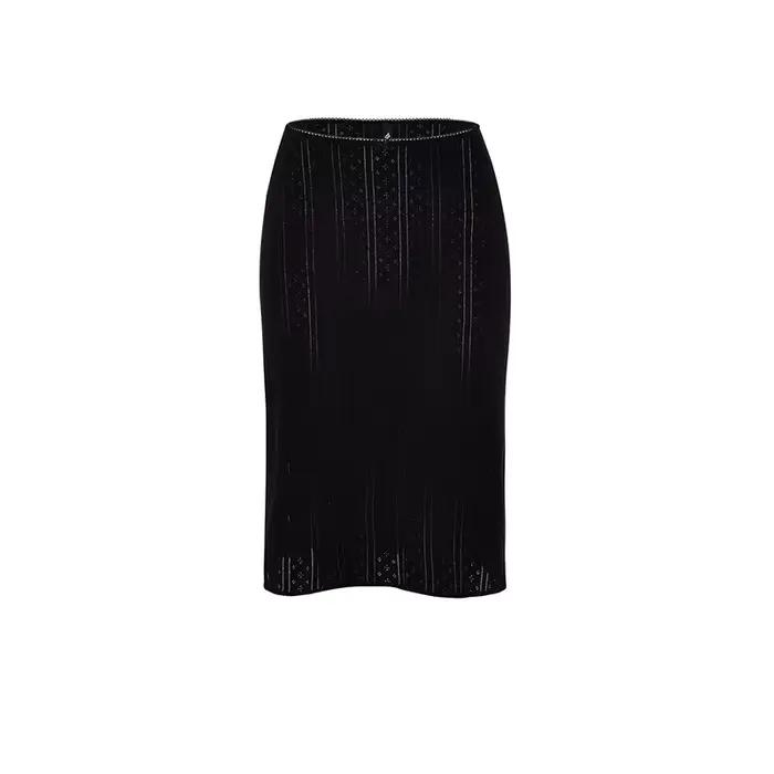 COUCOU Robe mi-longue chic noire et blanche style American Girl, en pur coton bicolore avec nœud