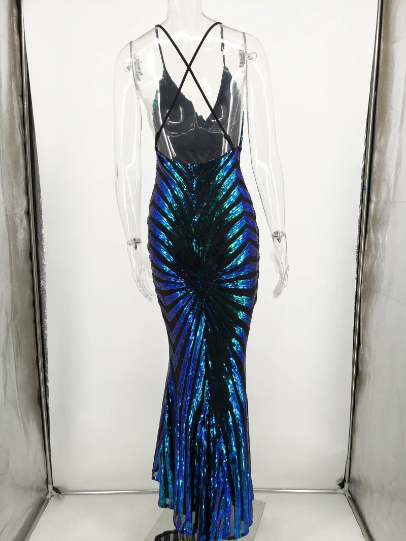 Robe longue moulante pour femmes, Sexy, noire, dorée, paillettes, maxi, vintage, tenue de soirée, bo