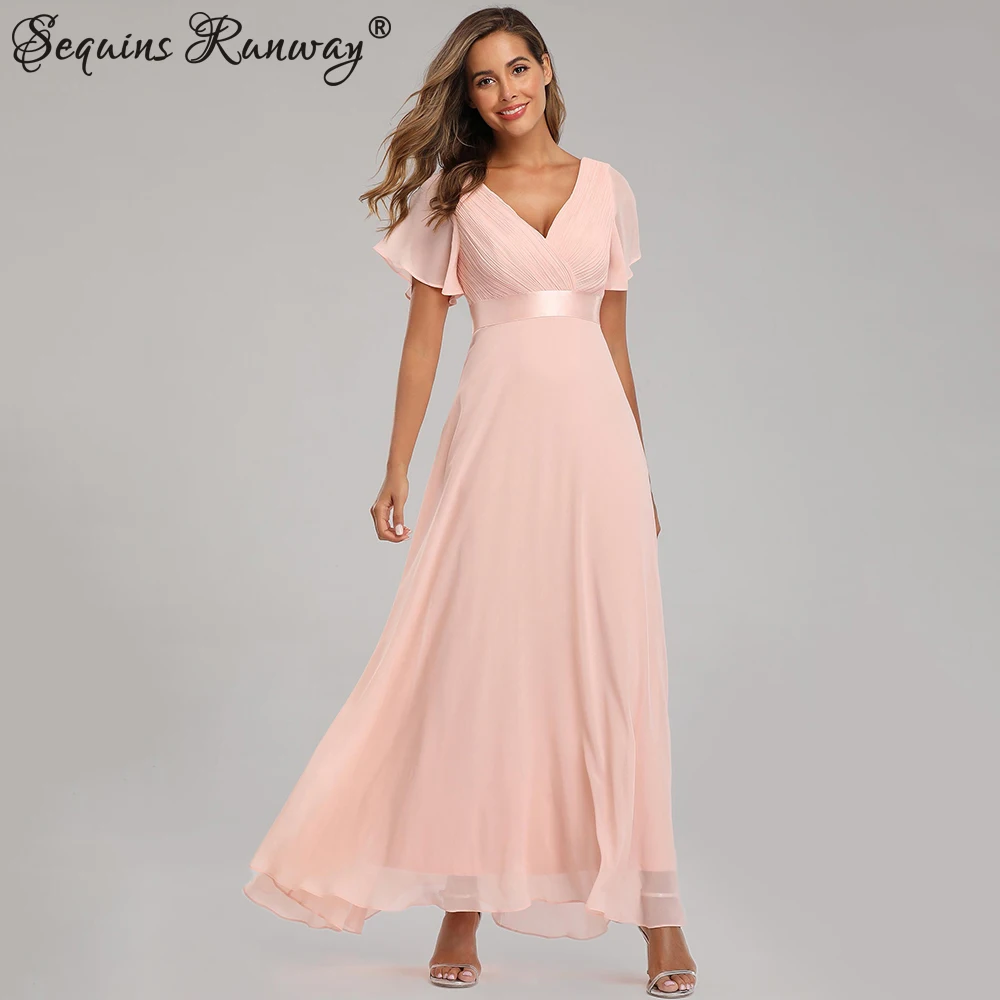 Sexy rose en mousseline de soie tulle Maxi robe d'été femmes décontracté vintage longue demoiselle d