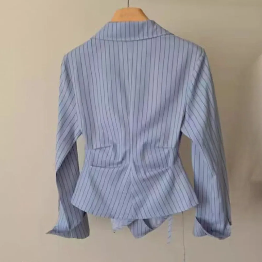 Printemps automne décontracté chemise rayée femmes chemises mode femme à manches longues mince Blous