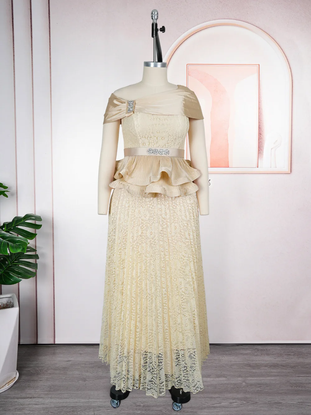 Robes longues élégantes pour femmes Printemps-Été 2026 – Robes plissées maxi pour mariage, soirée, b