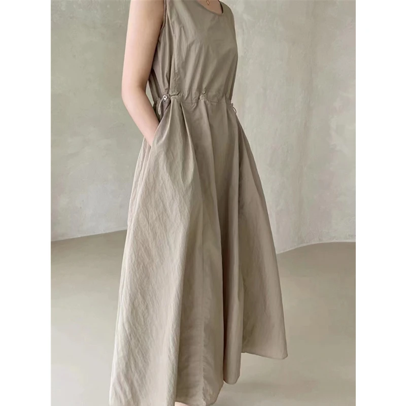 REALEFT – robe d'été 2 pièces pour femmes, ensemble veste courte rabattue et robe débardeur décontra