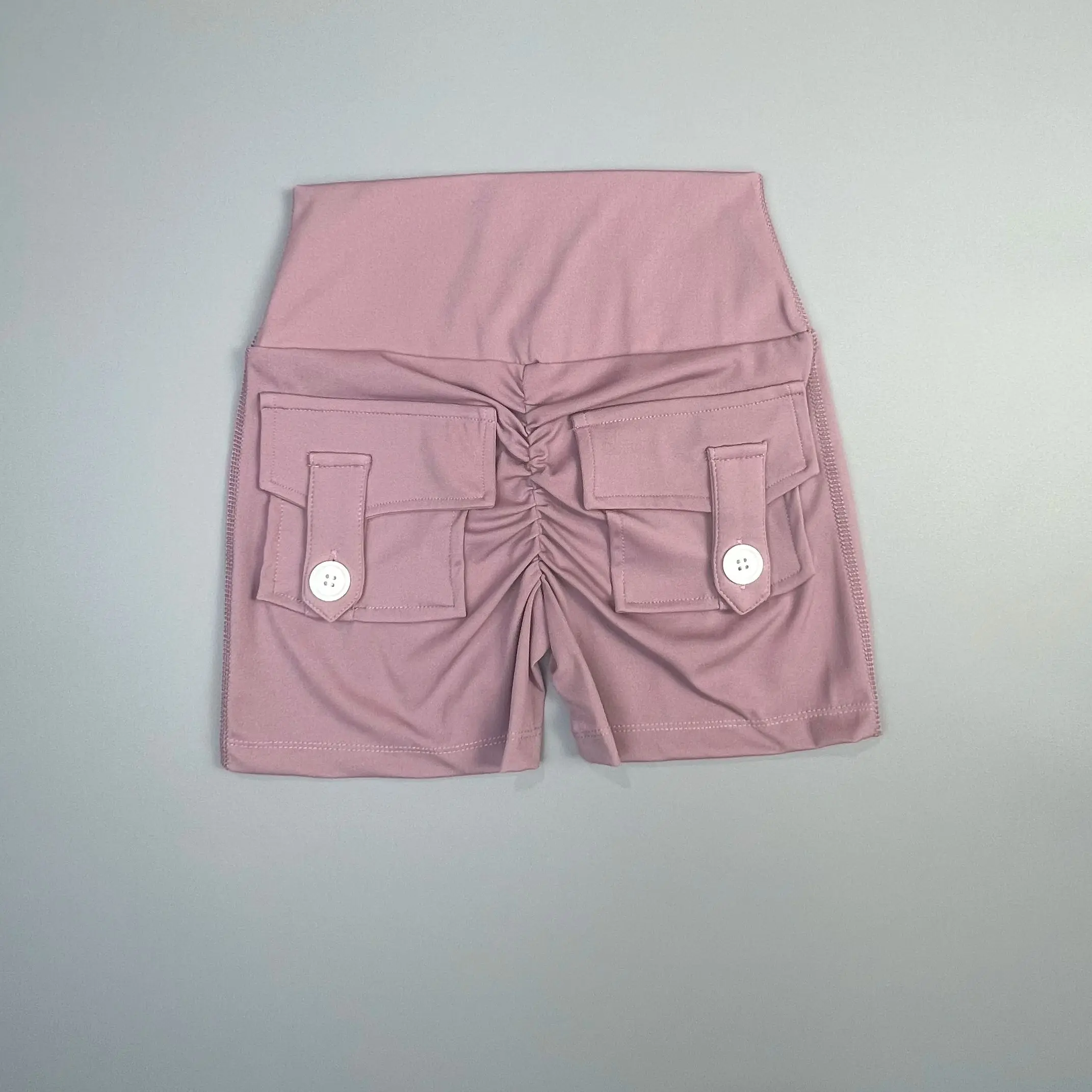 Short de Fitness pour femmes, pantalon trois-quarts d'exercice, Cargo, poche sèche, Yoga, levage ser