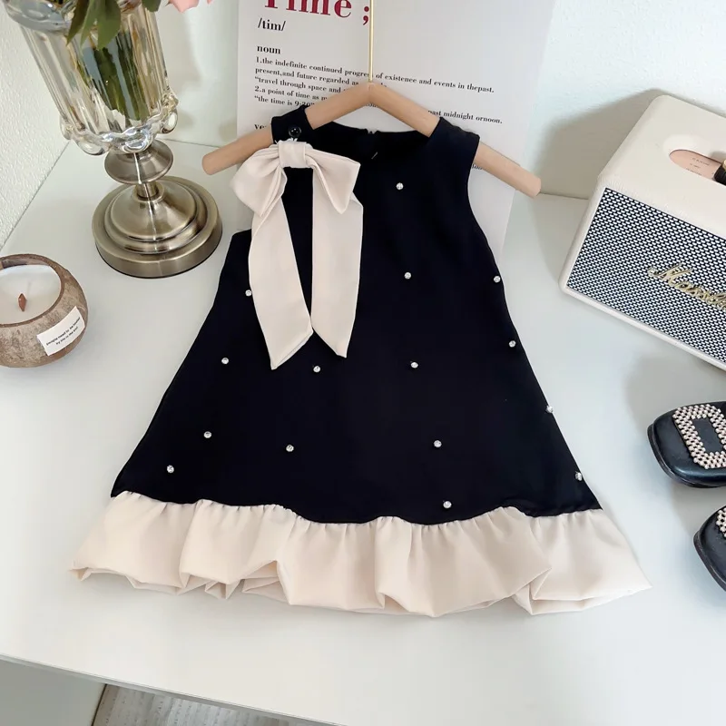 Robe de soleil sans manches pour filles – Robe gilet décontractée de style princesse |   Vêtements d