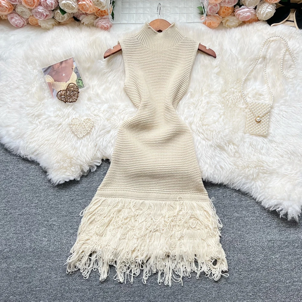 YuooMuoo femmes robe 2026 nouvelle mode d'été Sexy ajouré couture sans manches moulante robe de soir