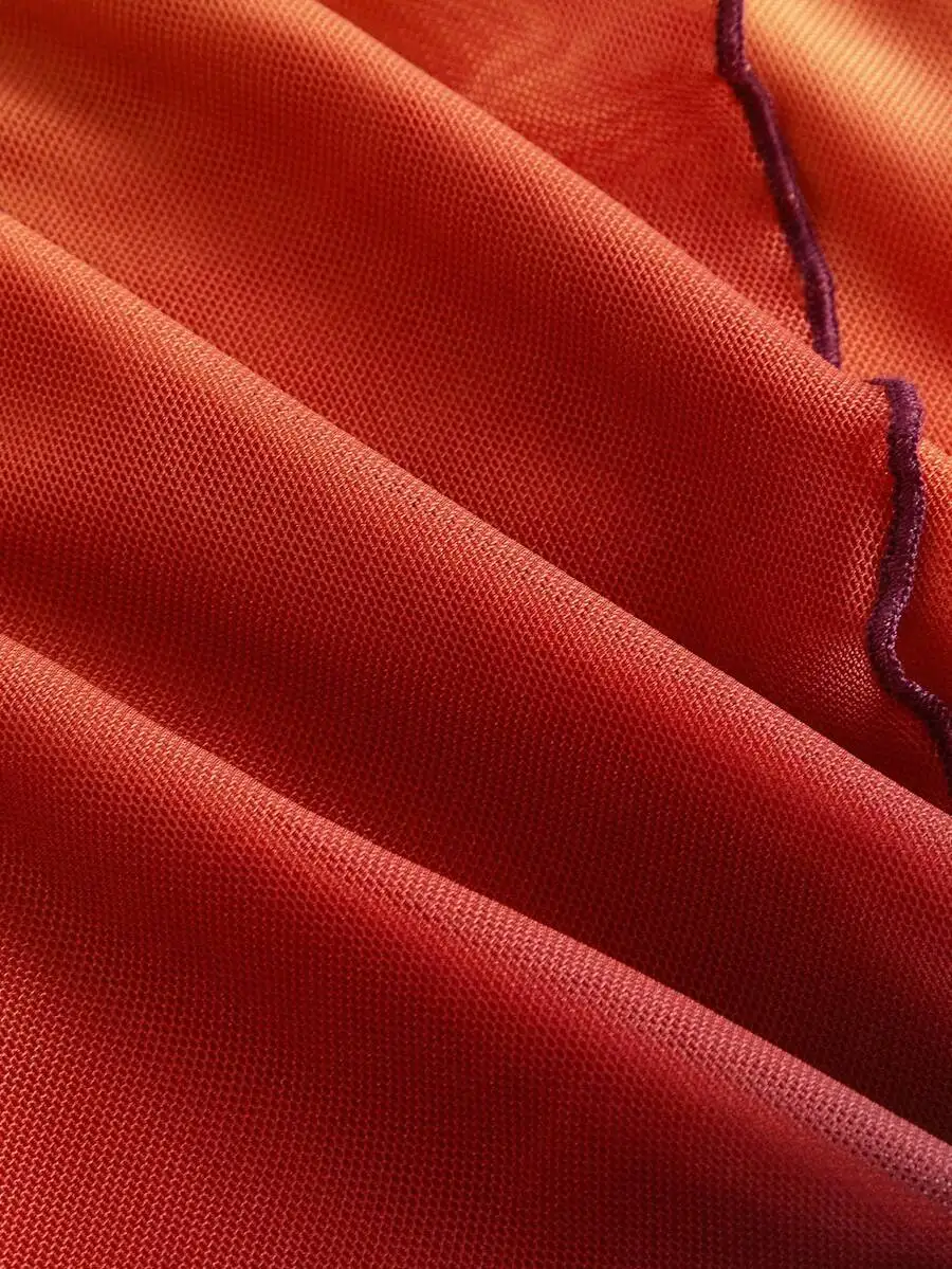 Robe asymétrique à bretelles spaghetti, dos nu, avec nœud papillon dégradé