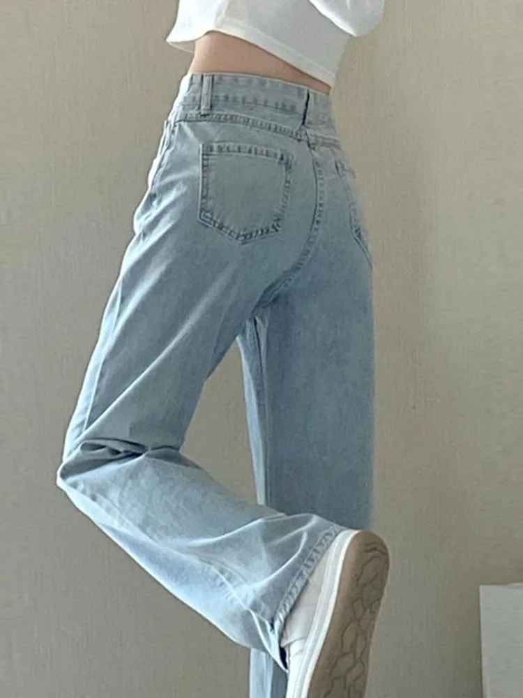 Nouveaux Styles d'automne et d'hiver adaptés à toutes les saisons, jean basique pour femmes, taille 