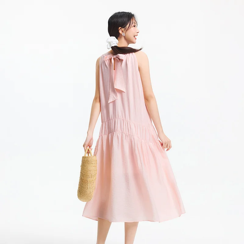 SEMIR-Robe Longue à Deux Voies pour Femme, Tenue de Plage, Dos aux, avec Nministériels d Papillon, p