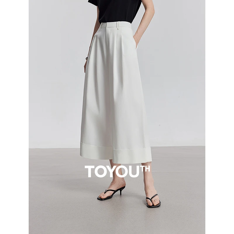 TOYOUTH femmes pantalons décontractés 2025 été nouveau Lyocell pantalons longs