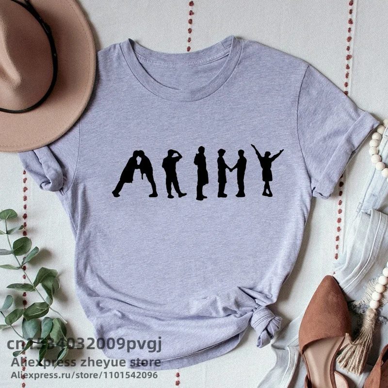Fille groupe coréen haut T-Shirt femme vêtements T-Shirt Streetwear femmes mode T-Shirt vêtements es