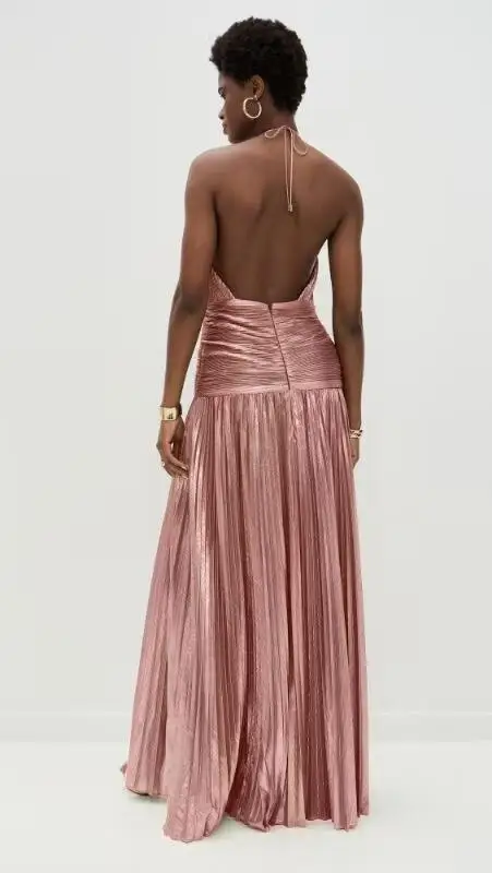 Robe de Cocktail Sexy pour femmes, Corset, épaules dénudées, col licou, plis fendus, robe longue de 