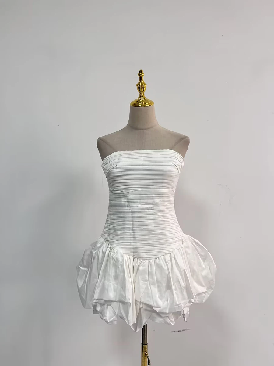 TWOTWINSTYLE – robe amincissante imprimée couleur pour femmes, sans bretelles, sans manches, taille
