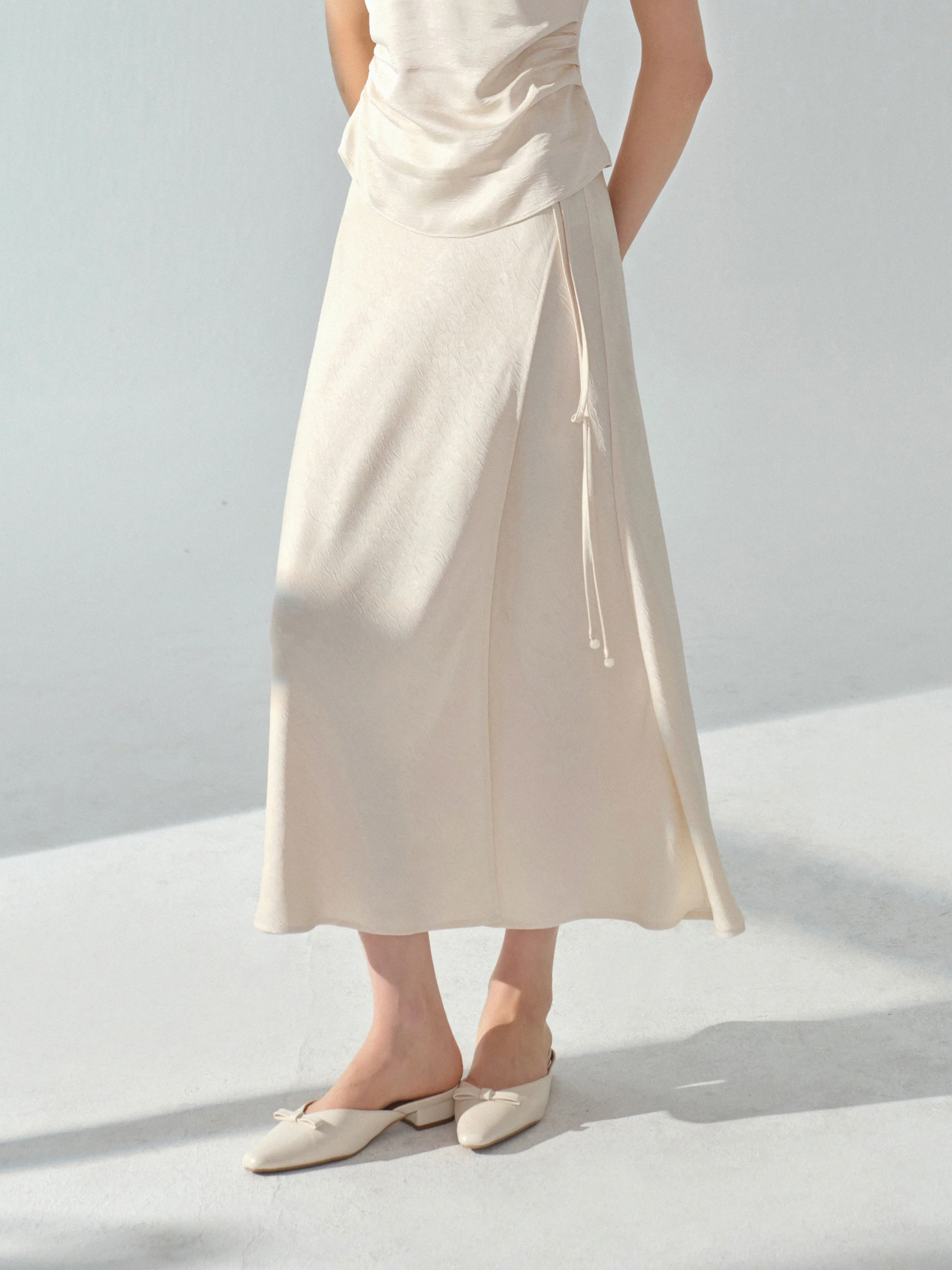 Robe longue en Jacquard élégante, Style chinois, sans manches, coupe drapée, tenue d'inspiration Vin