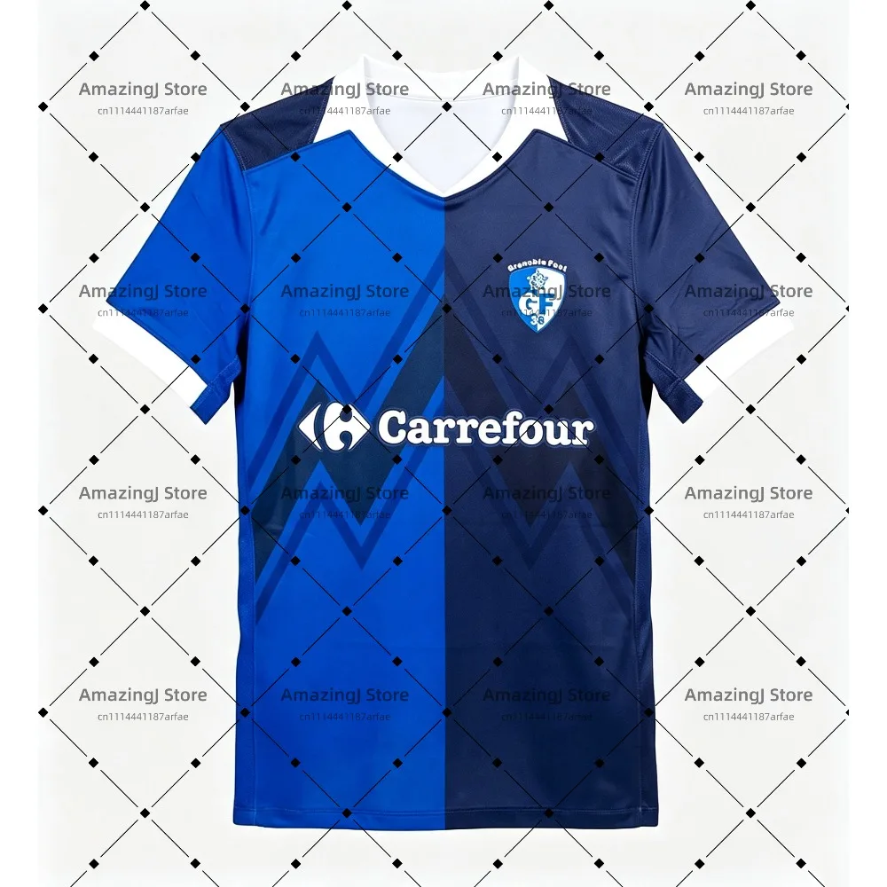 T-shirt Grenoble Foot 38 domicile et extérieur 2026-27 avec impression numérique 3D, haut de sport d