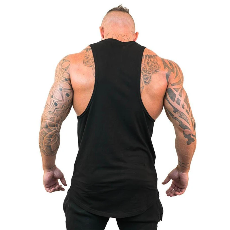 Débardeur de musculation d'été, chemises sans manches, Fitness, vêtements de gymnastique en coton re