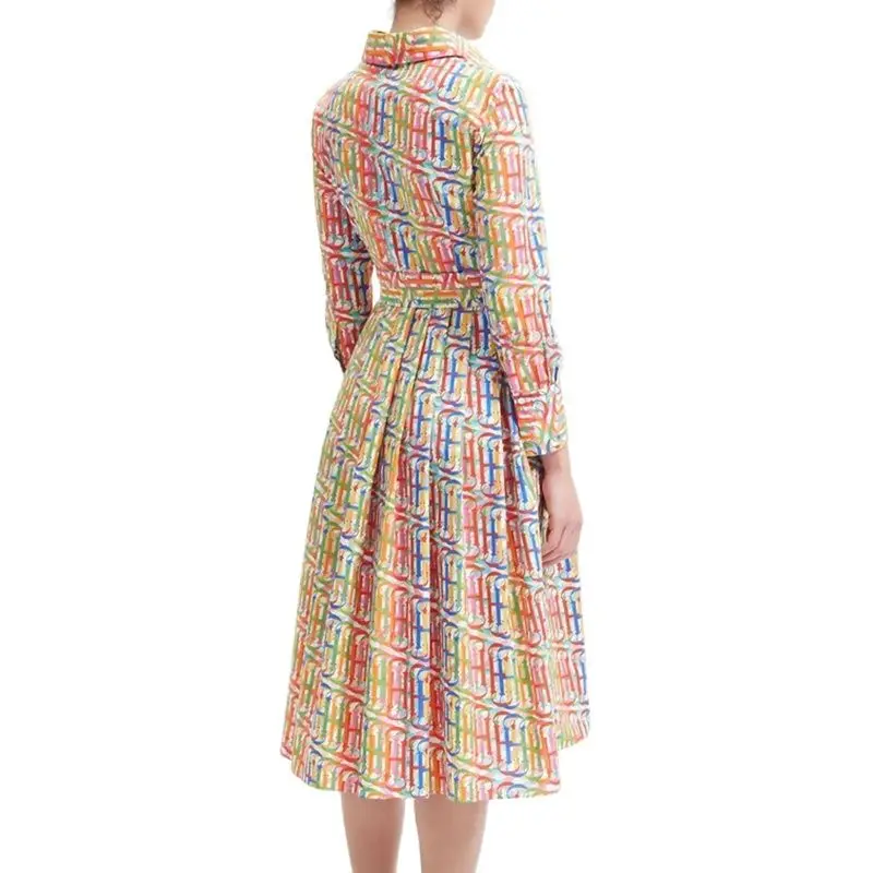 Nouvelle robe pour femmes populaire de haute qualité élégante de luxe femme robe à manches longues c