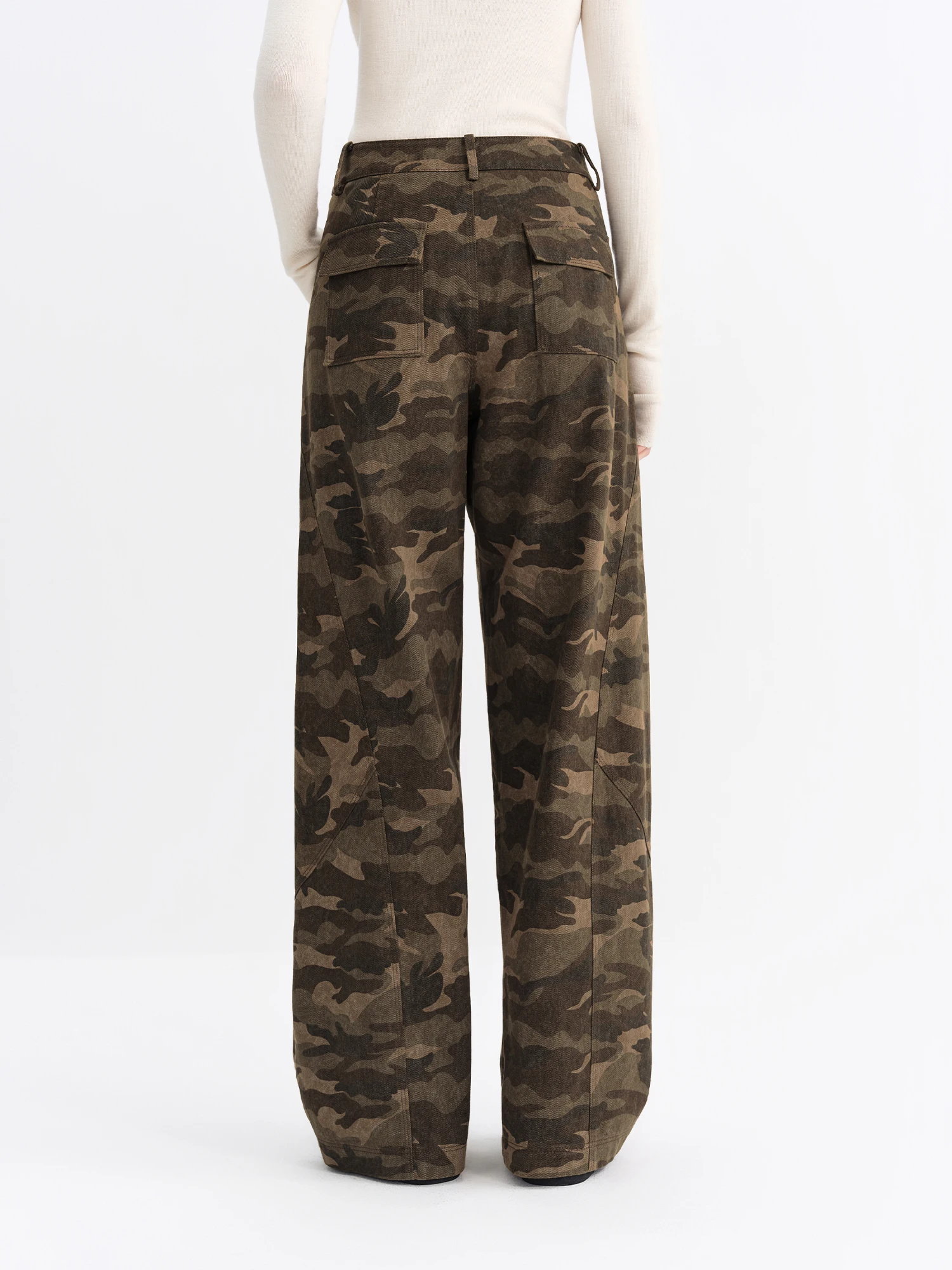 FSLE Nouveautés Jeans évasés pour femmes, imprimé léopard rétro, pantalon bootcut, style vintage Y2K
