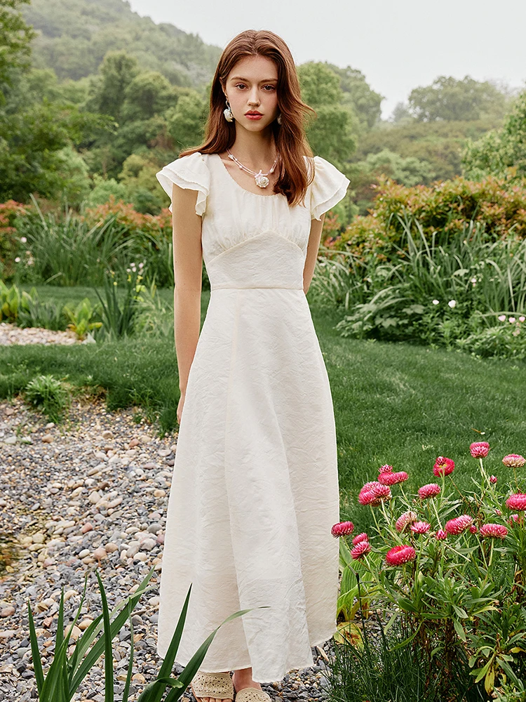 FSLE-Robe longue rouge à carreaux, taille haute, pour femme, tenue élégante et romantique, nouvelle 
