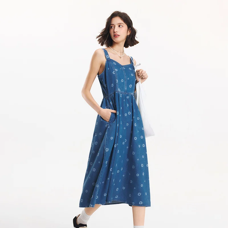 Robe Salopette en Jean Semir pour Femme – Nouvelle Collection Été 2025 – Style Ludique Imprimé Intég