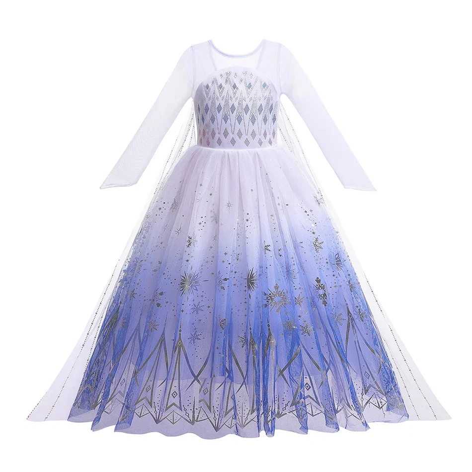 Elsa Anna enfant princesse filles robe Rapunzal enfants Cosplay Halloween robes enfants Costume robe