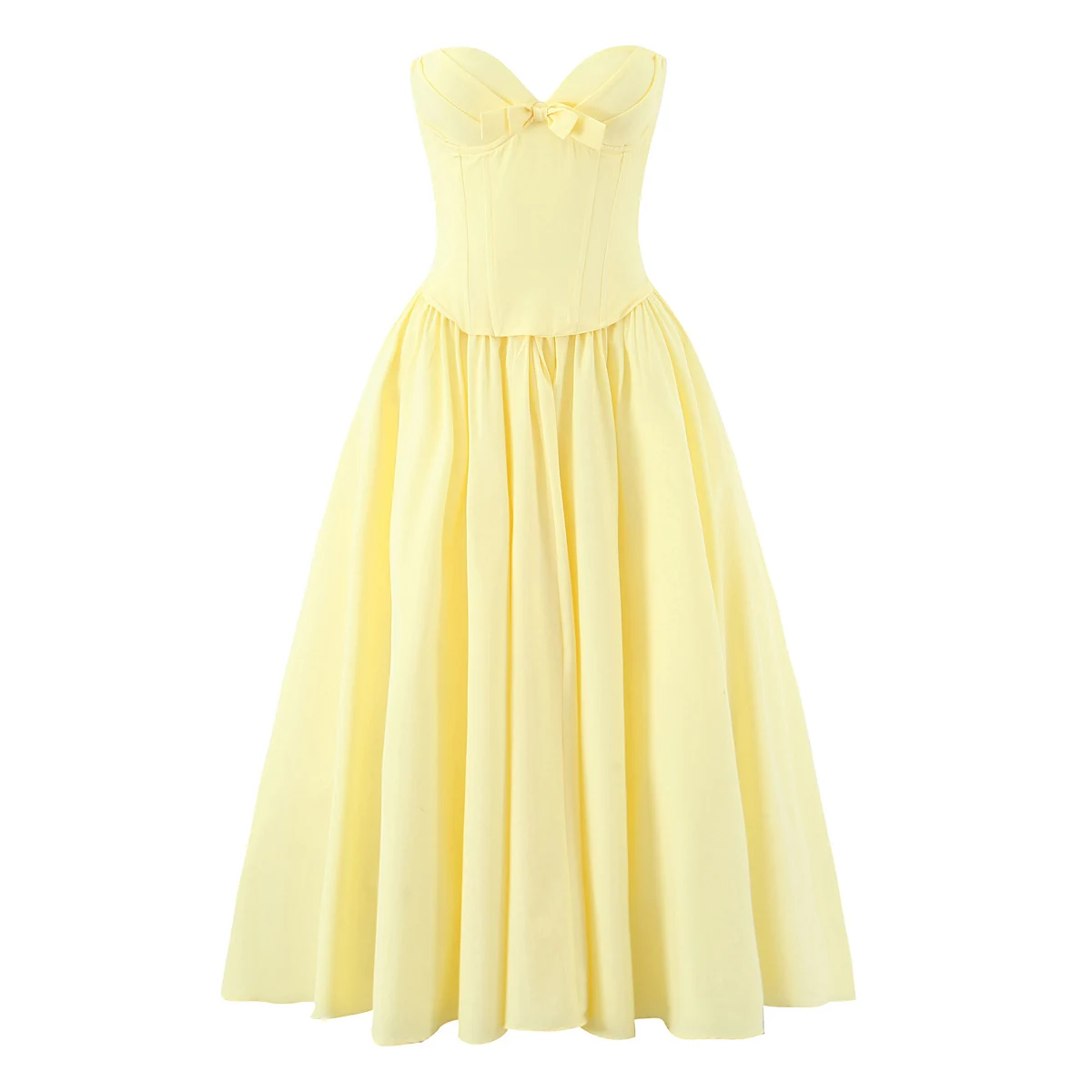 3 couleurs Sexy fil poitrine désossage taille mince longue robe sans bretelles femmes croix laçage d