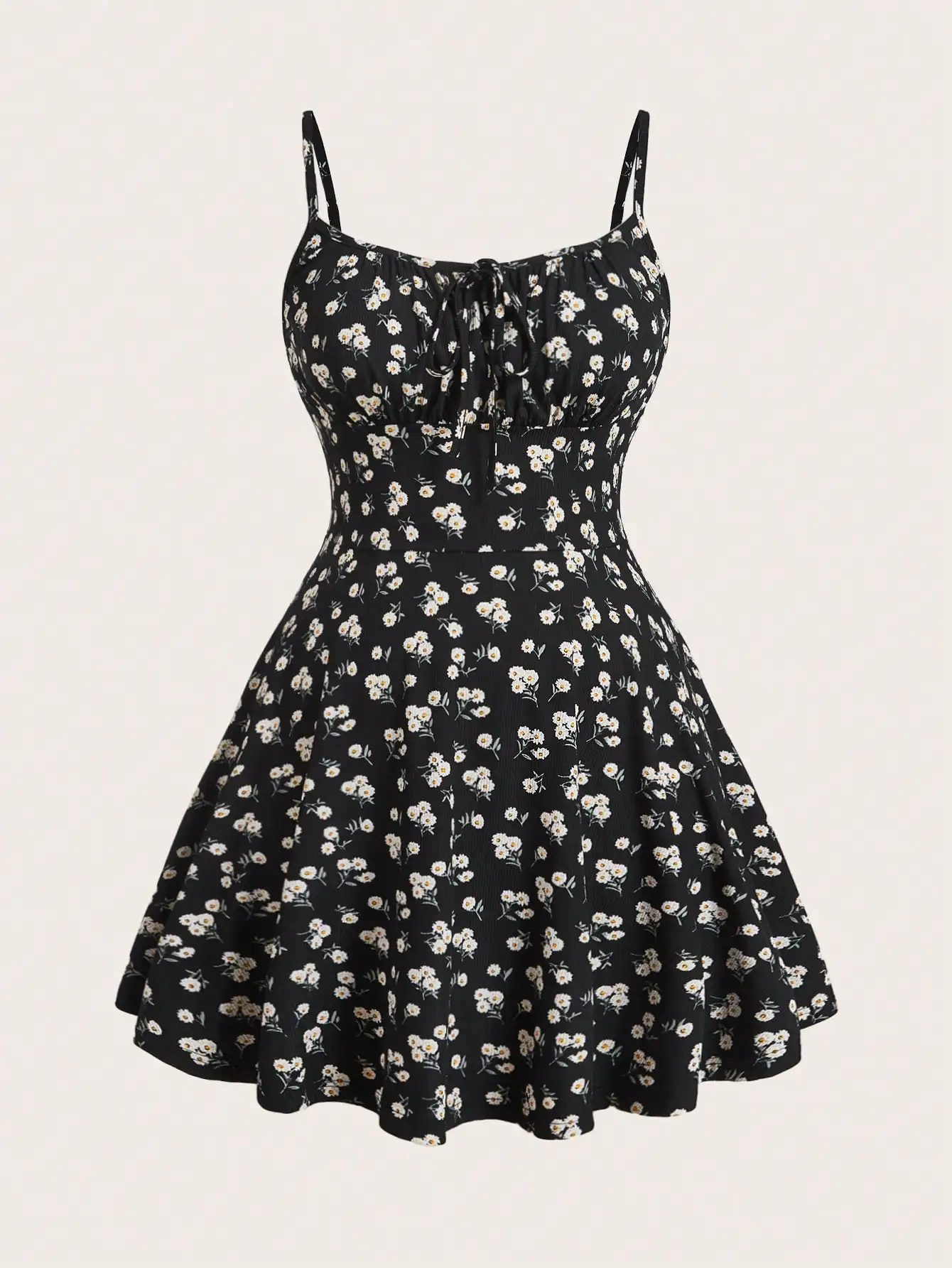 Robe camisole florale élégante, sans manches, à fines bretelles, nouvelle mode