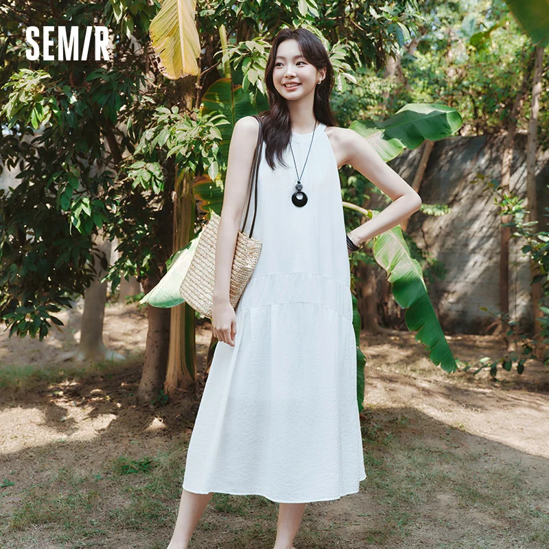 SEMIR-Robe Longue à Deux Voies pour Femme, Tenue de Plage, Dos aux, avec Nministériels d Papillon, p