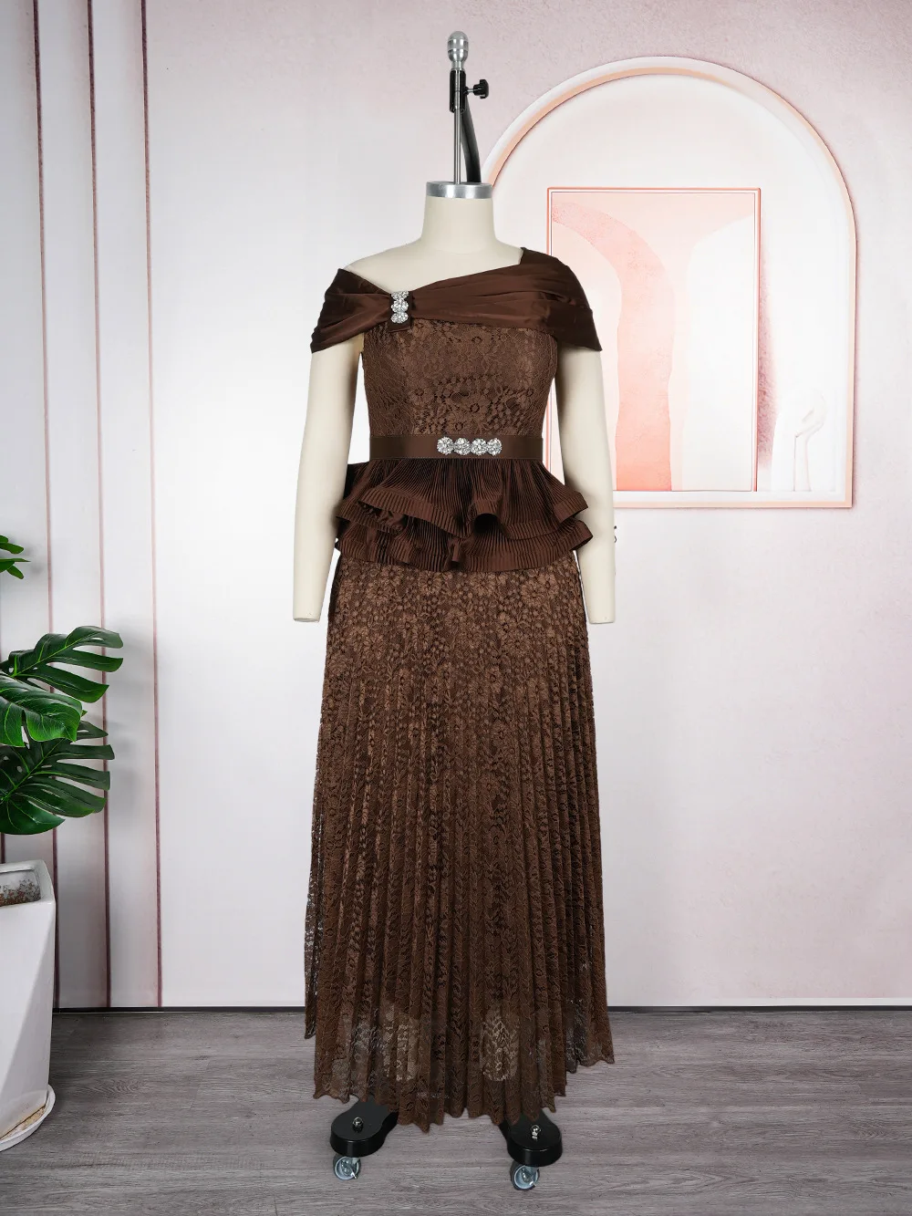 Robes longues élégantes pour femmes Printemps-Été 2026 – Robes plissées maxi pour mariage, soirée, b