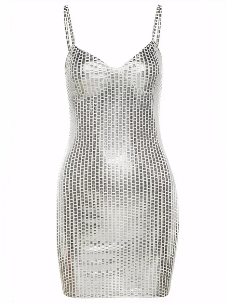 2025 nouveau été Sexy femmes robes boîte de nuit Minis sangle fête robes de soirée dos nu anniversai