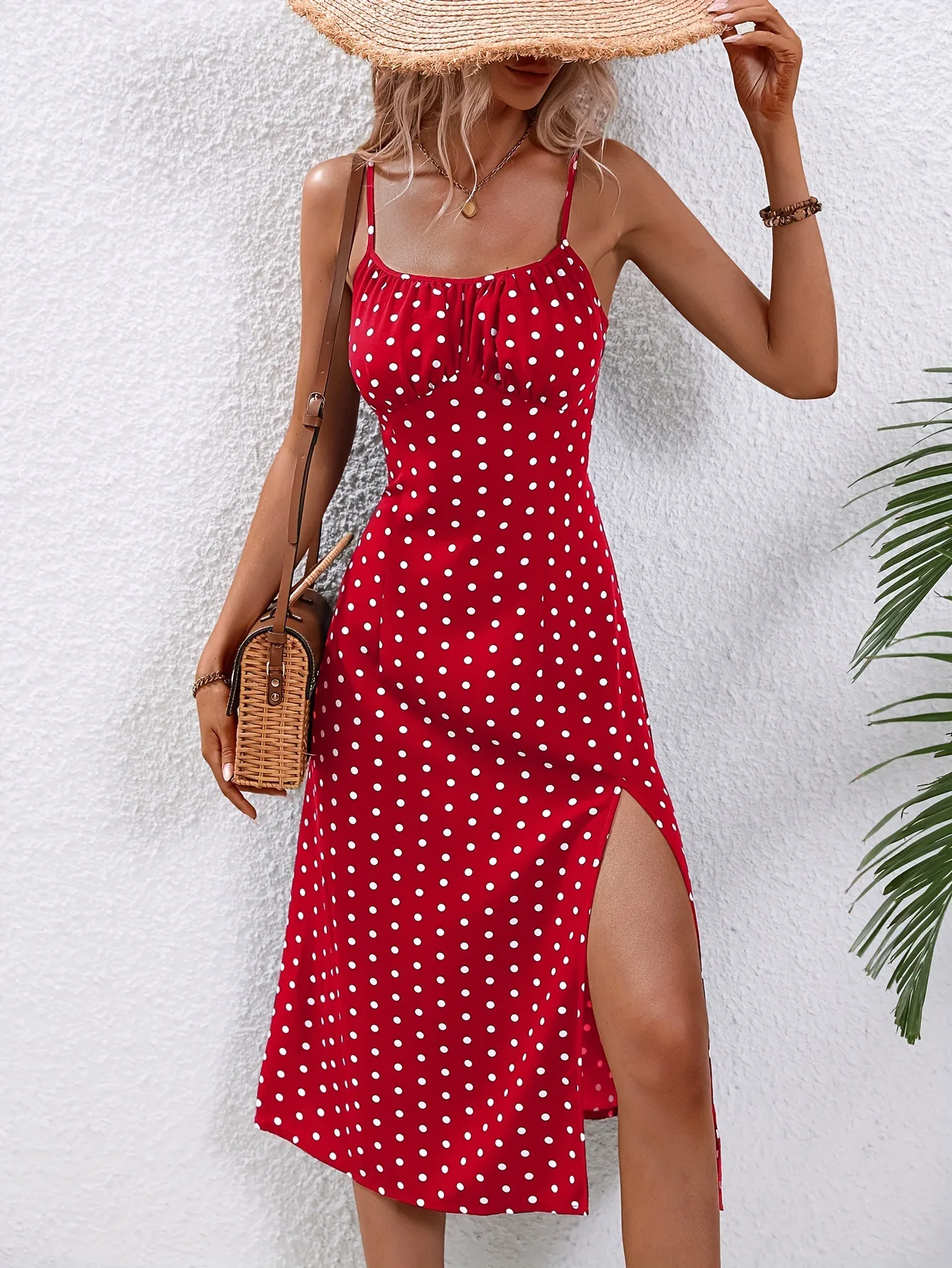 Robe de plage style Boho pour femmes, imprimé Floral, bretelles Spaghetti, imprimé, bretelles élégan