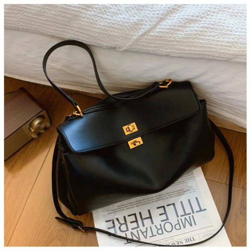 Sac à main élégant classique haut de gamme pour femmes, en cuir, design tendance, sac fourre-tout de