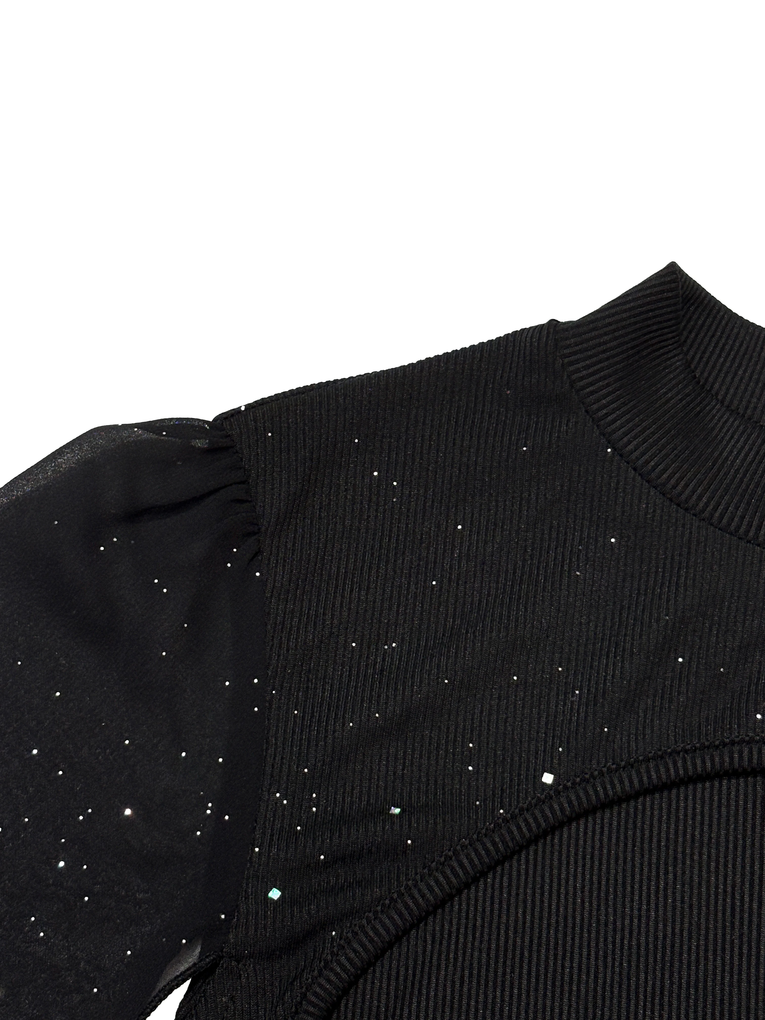 Mini robe Cape à col montant pour femmes, Sexy, paillettes scintillantes, soirée en boîte de nuit, m