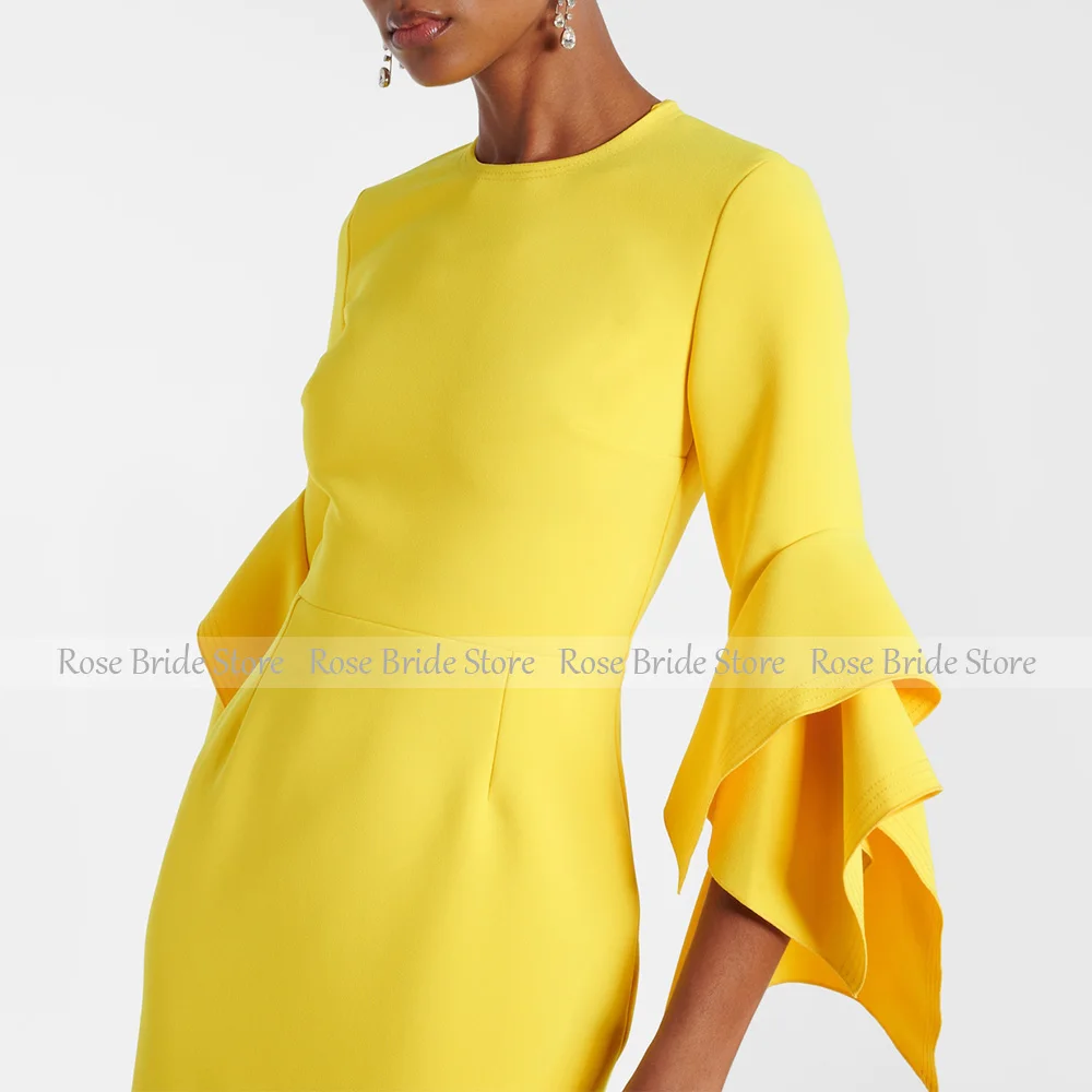 Robes de Cocktail jaunes pour femmes