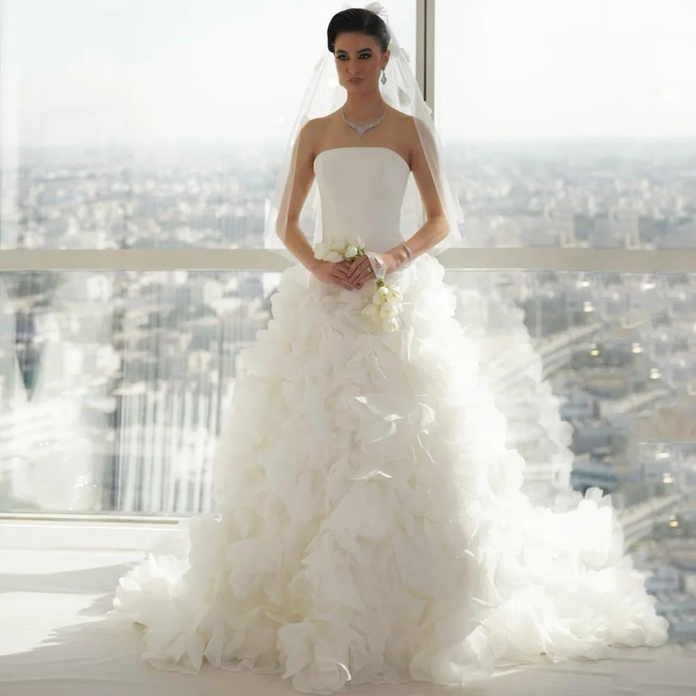 Robe de mariée personnalisée avec fleurs