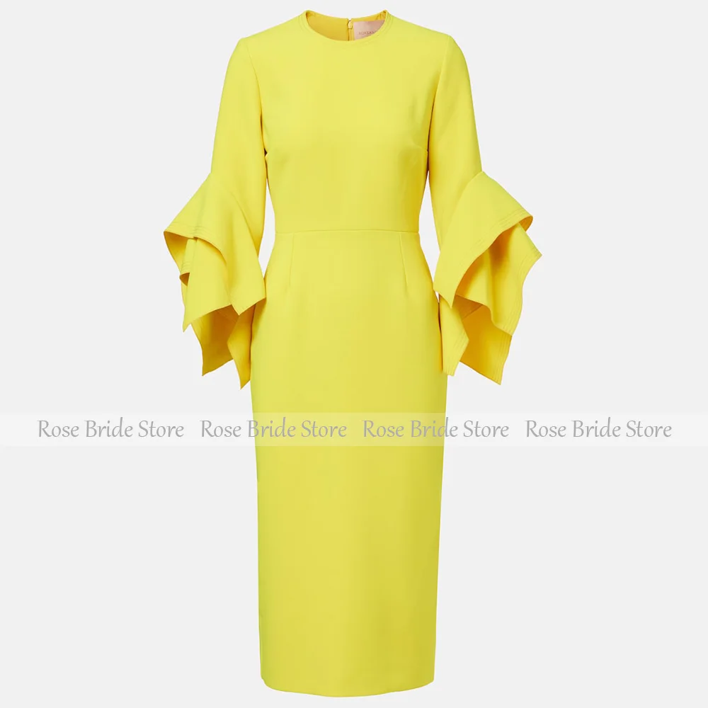 Robes de Cocktail jaunes pour femmes