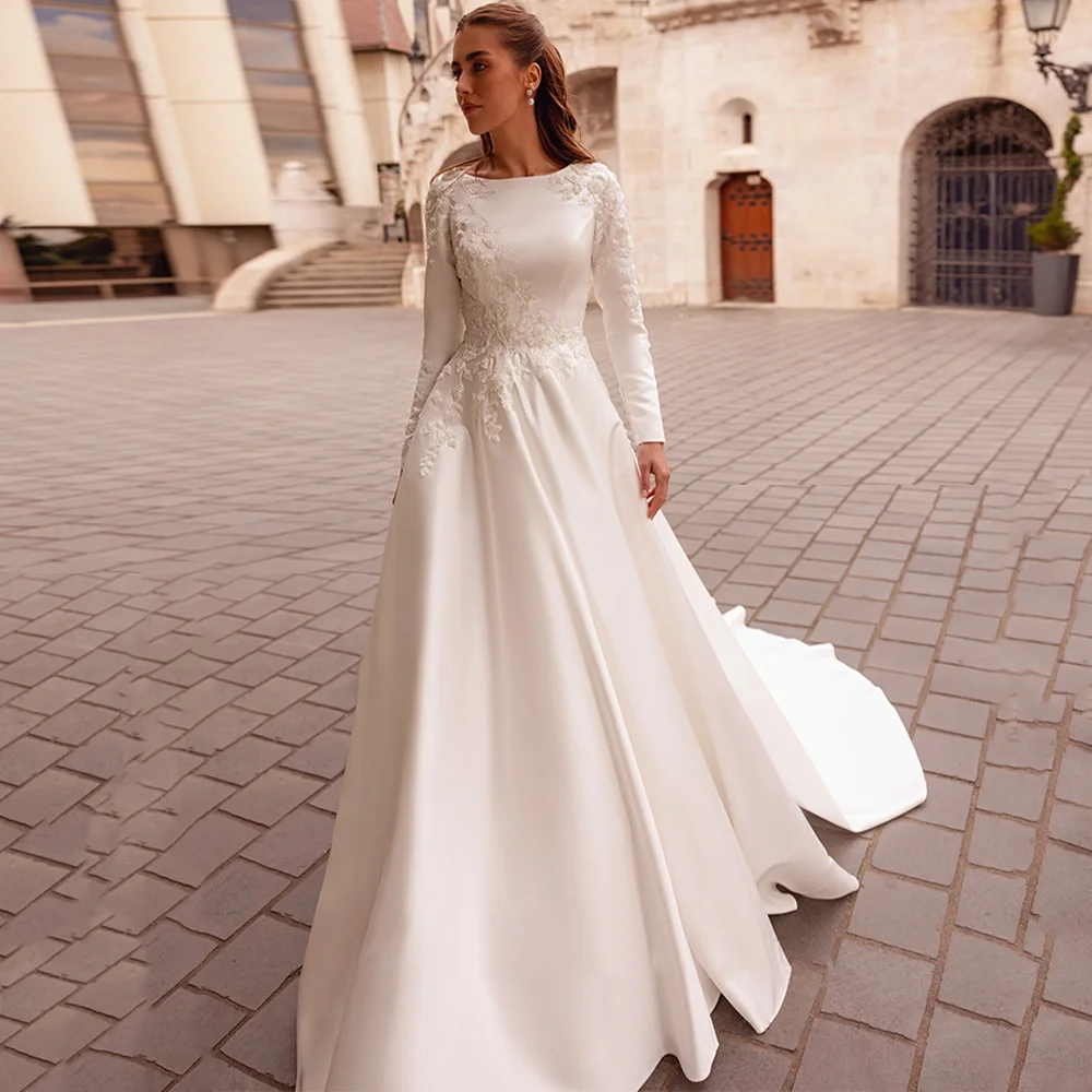 Robe de mariée modeste pour femmes