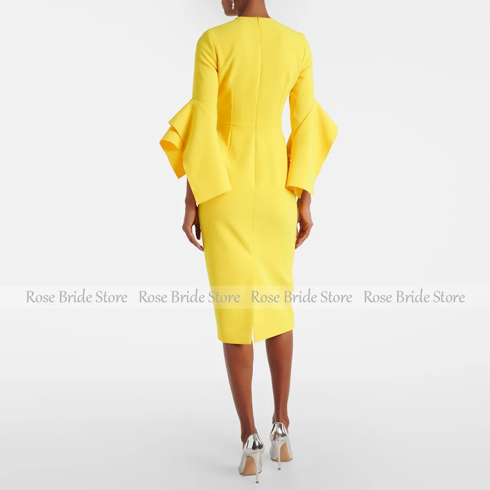 Robes de Cocktail jaunes pour femmes