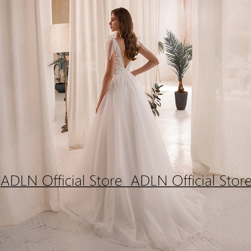 Robe de mariée trapèze en tulle pour femme